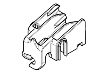 Dishwasher Rack Clip Middle (1pc) - MEG64438601