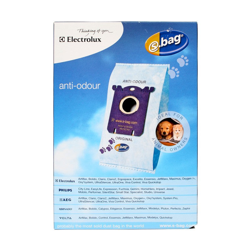 Electrolux Vacuum S-Bags 4pk Anti Odour E203B