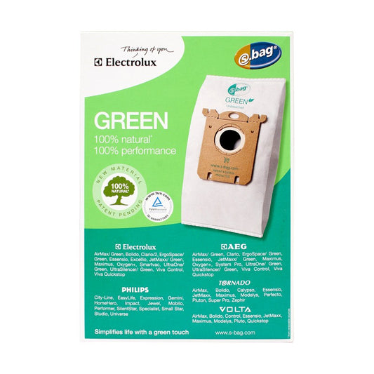 Electrolux Vacuum S-Bags 3pk Green E212B