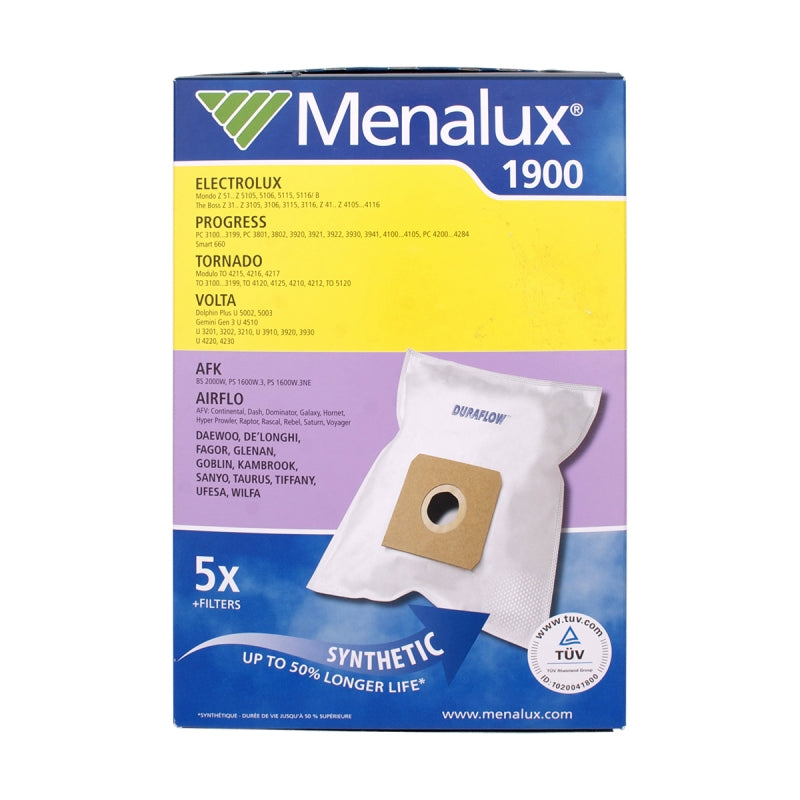 Menalux Vacuum Bags 5pk 1900