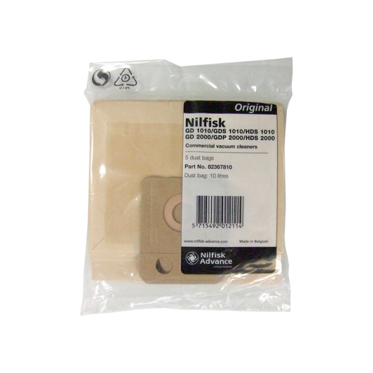 Nilfisk Vacuum Bags 5pk - 82367810