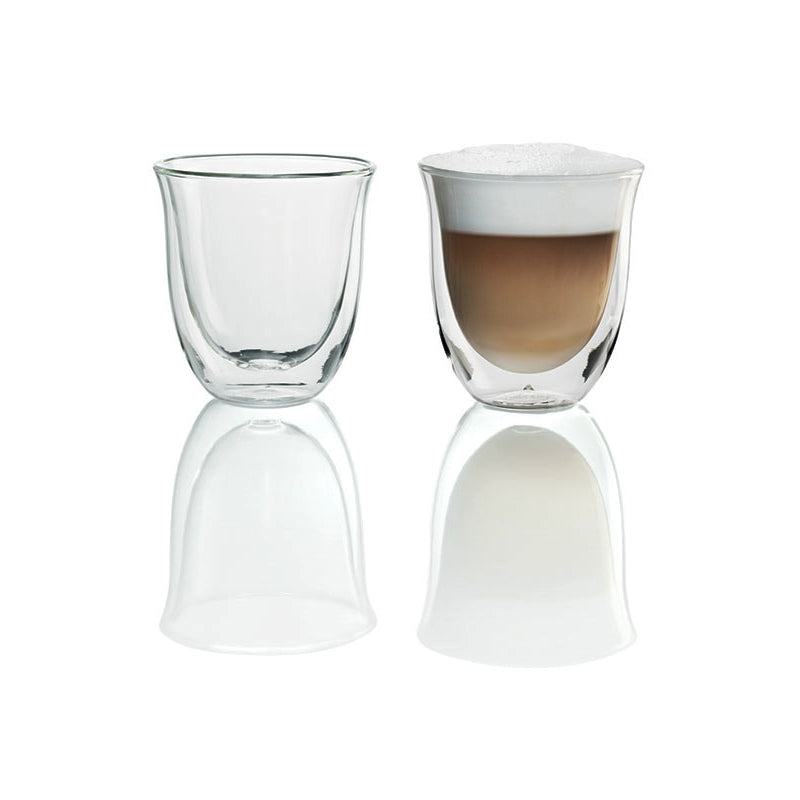 Delonghi Espresso Machine Cappucino Glasses 2pk