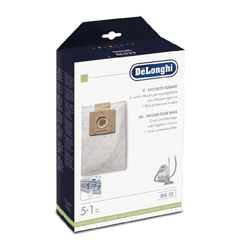 Delonghi Vacuum Cleaner Dust Bags (5pk) DLS33 - 5519110541