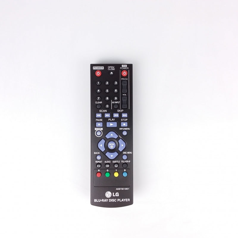 LG Blu Ray Player Remote Control - AKB73615801