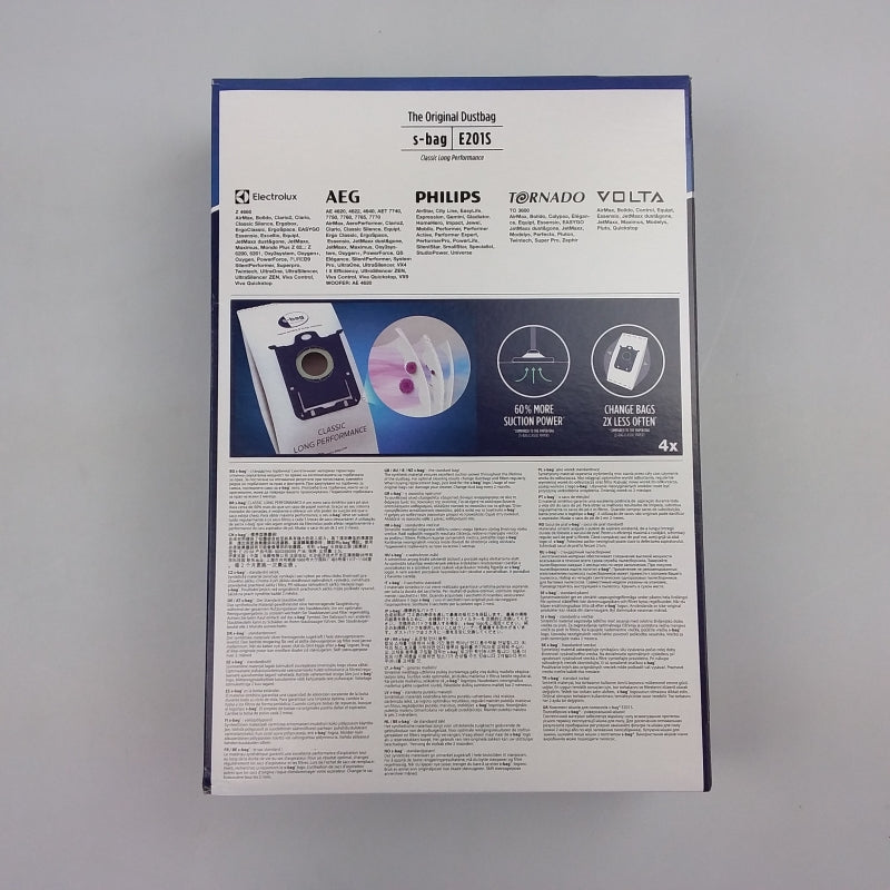 Electrolux Electrolux Vacuum Bags 4pk - E201S - Classic Long Performance