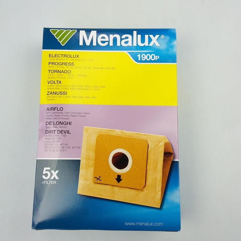 Menalux Vacuum Cleaner Bag 5pk - 1900P