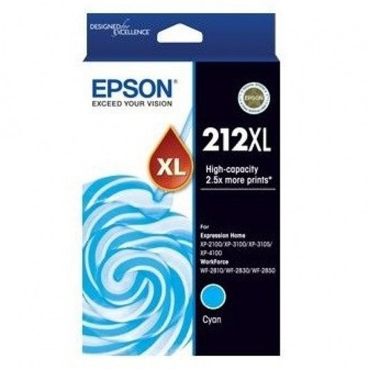 Epson Printer 212XL Cyan High Yield Ink Cartridge - C13T02X292