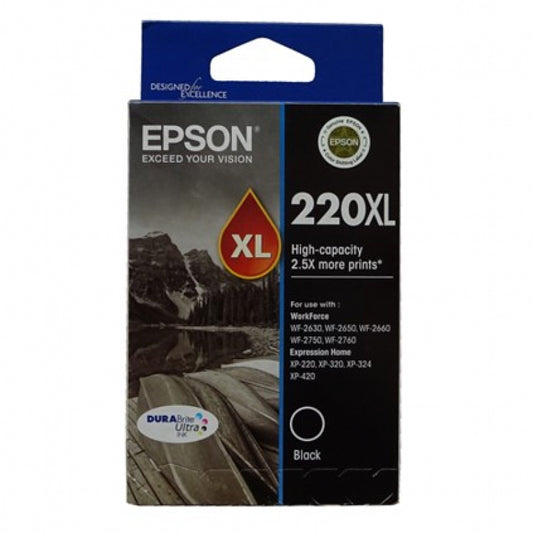Epson Printer 220XL Black High Yield Ink Cartridge - EP0181
